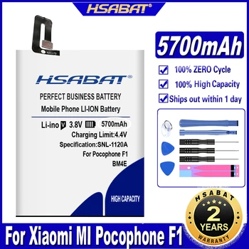 HSABAT Batteria per Xiaomi Hongmi Redmi Nota Mi Max 2 A2 3 3S 4 4A 4C 4X Mix 5 5A 5X 5S 6 6 7 8 9 Lite Plus Pro Pocophone F1