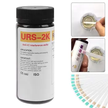 URS-2K Urina Strisce reattive Glucosio Chetoni Striscia Reagente per analisi delle urine