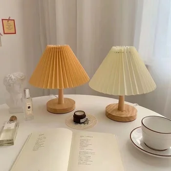 Nordic Pieghe Lampada da Tavolo fai da te Pieghevole 5V USB 220V Art Atmosfera Camera da letto Comodino di Notte la Luce di Casa Decorare