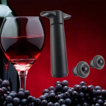 Vino Pompa con 2 Tappi di Tenuta Conservatore Bar Accessori per il Vino Tappi Vino Mantenere il Vino Fresco Saver Vuoto Cool