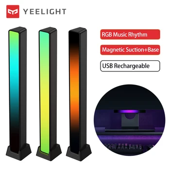 Yeelight RGB al Suono della Musica di Controllo della Luce del LED Pickup Magnetico Luce Ritmo Lampada Ambiente Per la TV per Auto Gioco PC Desktop Decora la Luce