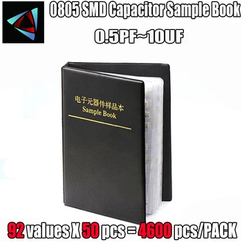 0805 SMD Condensatore Campione Prenota 92valuesX50pcs=4600pcs 0.5 PF~Condensatore 10UF Assortimento Kit Pack