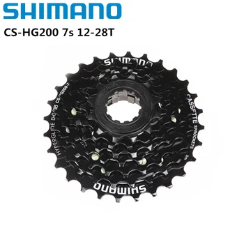 Shimano HG200 7 Velocità K7 12-28T 12-32T HG41 11-28T MTB Cassetta Ruota libera CS-HG200 7s Per la MTB Mountain Bike Bici a Ruota libera