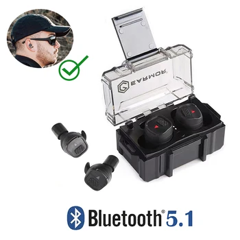 NUOVO EARMOR M20T Nuovi Auricolari Bluetooth all'Aperto di Caccia di Fotografia Auricolari Tattico Auricolare Elettronico di Protezione dell'Udito NRR26db