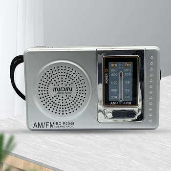 Radio portatile Tascabile Antenna Telescopica, Alimentato a Batteria Mini Multifunctionl Radio AM FM per l'Anziano ad alta sensibilità radio