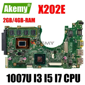 X202E Notebook mainboard 1007U I3 I5 I7 CPU 2GB 4GB RAM Per asus S200E X202EP X202EV X202E X201EP X201EV scheda madre del computer Portatile