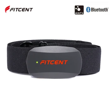 Fitcent Monitor della Frequenza Cardiaca fascia Toracica ANT + Bluetooth Gruppo di Polar Wahoo Garmin Bike Computer Sportivi Sensore HR