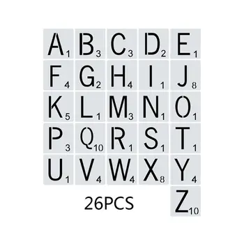 26pcs/set le Lettere dell'Alfabeto Stencil Modello di Disegno di DIY Pittura Scrapbooking, Stamping Goffratura Album di Carta