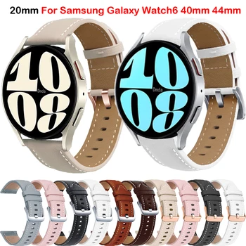 Per Samsung Galaxy Guardare 6, Cinturino in Pelle Band Galaxy Guarda 4 5 6 Classic 47 mm, 43 mm 40 mm 44 mm Bracciale Smart Accessori per Orologi