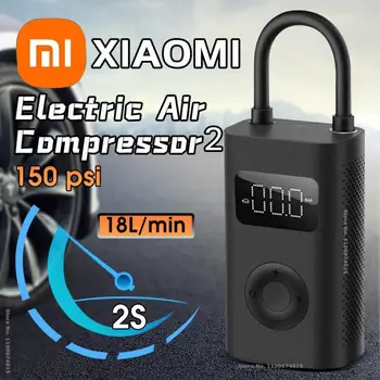Xiaomi Mijia Elettrico Compressore d'Aria a 2 Led Multitool Pompa ad Aria 2 Per Moto auto Auto di Tipo C, Gonfiatore 150psi Mi Gonfiabile Tesoro