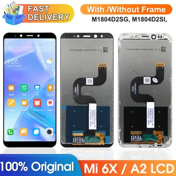 Schermo per Xiaomi Mi A2 M1804D2SG M1804D2SI Display Lcd Touch Screen Digitalizzatore Assembly con Frame per Xiaomi Mi 6X Sostituzione