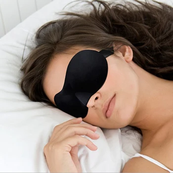 1 PZ CALDO di VENDITA 3D Portatile Soft di Viaggio Dormire Resto Aiuti mascherina per Coprire la benda sull'Occhio mascherina Caso di Strumenti di Trucco