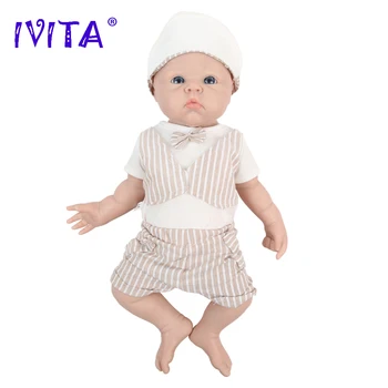 IVITA WB1525 47cm 3298g 100% Full Body in Silicone Reborn Baby Doll Realistico Bebe Bambole Soft Baby Giocattoli fai da te Vuoto per Bambini Regalo