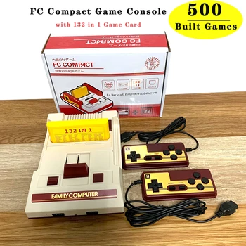 8 Bit Video Console di Gioco Costruita nel 500 Classica Famiglia di Giochi di Computer di giochi TV Consola il Supporto Cartuccia di Gioco Per FC Retro Gaming
