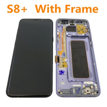 Originale AMOLED con frame per Samsung Galaxy S8+ PLUS G955A G955U G955F G955V display LCD touch screen assembly con i puntini