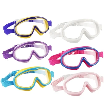 All'aperto Occhiali di protezione di Nuotata telaio di Grandi dimensioni e impermeabile per Bambini Anti-Fog e Protezione UV, Vetri di Nuoto per Bambini 8-13 Anni