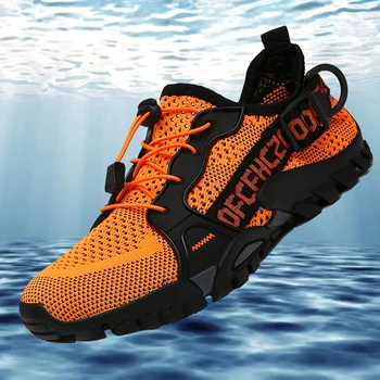 2023 Uomini Aqua Scarpe Asciugatura Rapida Maschio di Acqua Scarpe Antiscivolo Soft Escursioni Scarpe da Uomo Estive scarpe da ginnastica Spiaggia Spedizione Gratuita