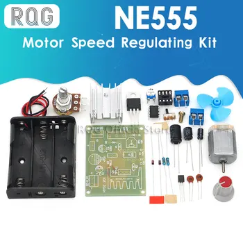 NE555 Motore Regolazione della Velocità Kit Maker fai da te Insegnamento di Elettronica di Tecnologia di Produzione di Test la Formazione di Montaggio Saldatura