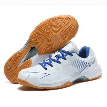 2023 Nuovo Tavolo Professionale Scarpe da Tennis Uomo Donna Anti Slip Badmintons per le Coppie Bianco Luce Blu Peso Badminton scarpe da ginnastica
