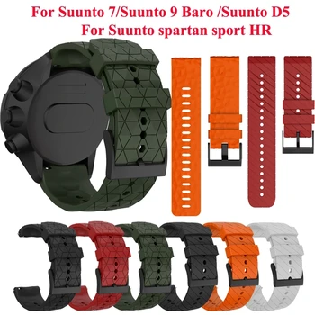 Cinturino in Silicone di Ricambio Cinturino Per suunto 7 D5 Braccialetto per Suunto 9 Spartan Sport Polso HR Baro Smart Watch Band