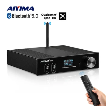 AIYIMA D03 Bluetooth Amplificatore 150Wx2 Stereo HiFi Sound Amplificador Amplificatori Subwoofer USB DAC OLED APTX fai da te 2.1 Home Audio