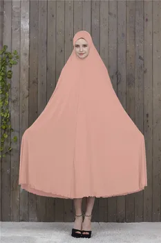 Preghiera musulmana Capo Hijab Abito Donna Abbigliamento Islamico Thobe Jilbab Burka, Dubai, Turchia Jurken Abaya niqab lungo Khimar Kimono