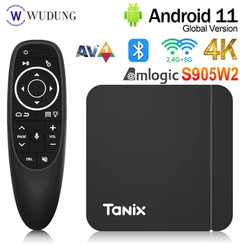 Nuovo Tanix W2 Android 11 Smart TV box Amlogic S905W2 2GB 16GB 2.4 G/5G Wifi Dual AV1 BT Set Top Box Media player PK Tanix TX3