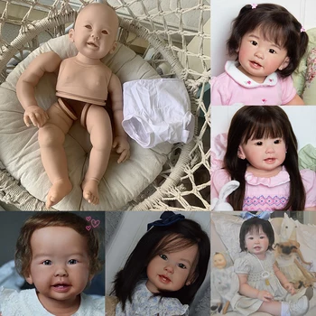 28 pollici Teegan Reborn Doll Kit Realistica, Rinasce la Ragazza di Colore Fresco fai da te Incompiuta Bambola Parti in Vinile Reborn Bambole Kit di Giocattoli