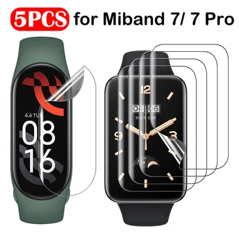 5pcs Morbido Film di Idrogel per la Mi Band 7 Pro Screen Protector Pellicola Protettiva per Xiaomi Miband 7/ 7NFC/ 7Pro Smart Watch Copre