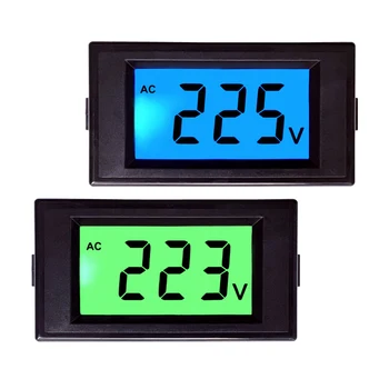 AC 80-500V LCD, Voltmetro Digitale Voltmetro Voltmetro Strumento a 2 Fili, Display Retroilluminato Tensione Strumento di Misura