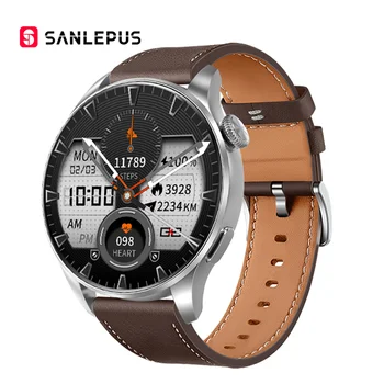 SANLEPUS 2023 Nuovo Business Smart Watch NFC Uomini Smartwatch Bluetooth Chiamata con selezione Sport Tracker di Fitness Health Monitor