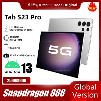 Versione globale Scheda S23 Pro Tablet 10 Pollici della Compressa di Androide 13 5G Compresse Snapdragon 888 RAM 12 gb di ROM da 512 gb Tablet Tab S23 Pro