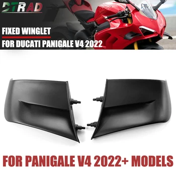Moto Alette per V4 DUCATI Panigale V4 V4S V4R 2022 2023 Accessori Lato Fisso Ala Aerodinamica Kit Carenatura in Plastica ABS
