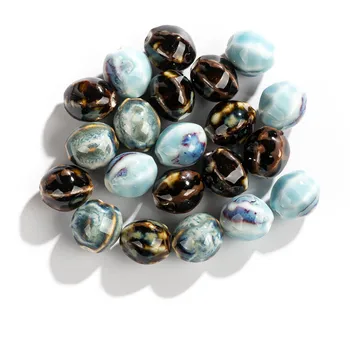 16#10pcs Vintage di Forma Speciale Forno di Colore Perle di Ceramica fatti a Mano Gioielli che effettuano cessioni all'Ingrosso di Massa #XN310