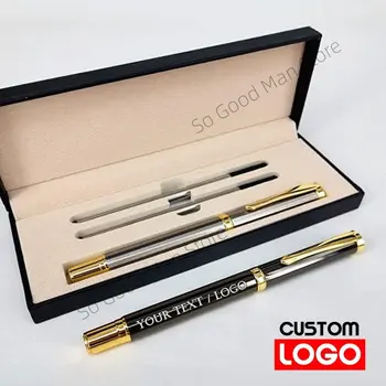 Metallo Penna a Sfera, Firma a Penna Incisione Laser Logo Personalizzato Incisione Regalo Penna di Alta qualità Commerciale Pubblicità Penna