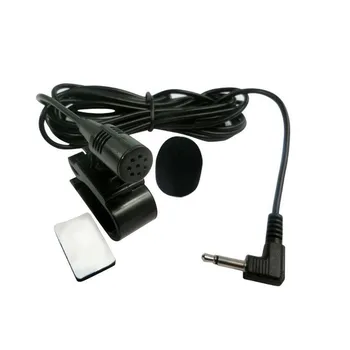 Professional Car Audio Microfono 3,5 mm Clip di Jack per Microfono Stereo Mini via cavo, Microfono Esterno Per Auto Radio DVD 3m Lunga