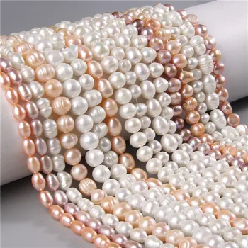 Elegante Perla Naturale Reale Perline Sciolto Perline per Fare la Festa di Nozze Gioielli fai da te Bracciale Collana orecchini Accessori Donna
