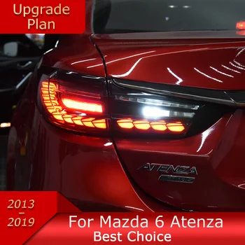 Luci auto per Mazda 6 2013-2018 Atenza Mazda6 LED Auto Fanale posteriore di Montaggio Aggiornamento Dragon Scale Design Dinamico della Lampada Accessori
