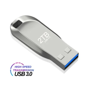 Metallo USB3.0 Pen Drive 2TB USB Flash Drive 1 TB Alta Velocità Pendrive Impermeabile Flash USB, Disco di U Nuovo Aggiornamento di TIPO C, Adattatore 512G