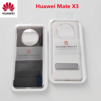 Nuovo Originale Huawei Mate X3 Antiurto Cuoio dell'unità di elaborazione Schermo Pieghevole Cover del Telefono cellulare Guscio Protettivo + Cavalletto Per Mate X3 Con Box