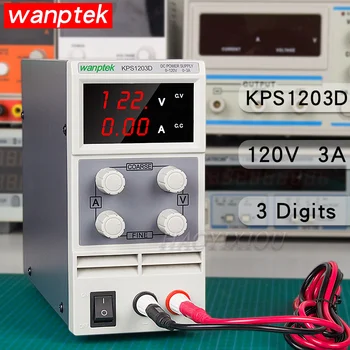 KPS1203D Variabile DC Power Supply 120V 3A di Commutazione Regolabile Alimentazione Regolata Digitale con Coccodrillo Porta Attrezzatura di laboratorio