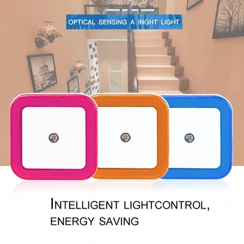 1pcs LED Intelligente di Induzione Lampada di Forma Quadrata lampada da Parete con Luce Notturna Automatica Interruttore Sensore di Luce Camera da letto, articoli per la Casa