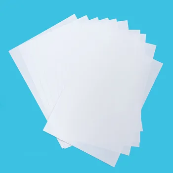 A4 Doppia Stampabile di Plastica Termoretraibile 10 Fogli Bianco Termoretraibile Film Stampati a Getto d'inchiostro DIY Divertimento Creativo di Arti e Mestieri per il Portachiavi