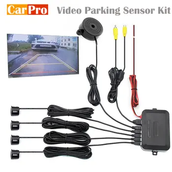 Video Sensore di Parcheggio Kit Car Reverse Backup Radar Assistenza Auto Monitor Display Digitale CPU Dual Core