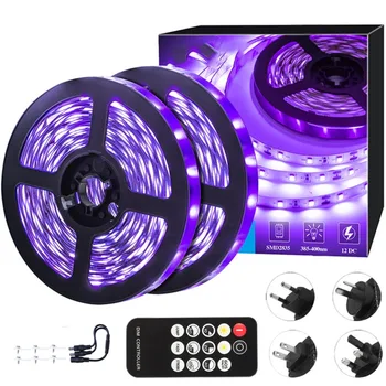 5m LED Nero Light Strip Kit 360 LED 12V Flessibile UV Luce Nera di Installazione di Famiglia di Camera da letto, Festa di Nozze di Halloween Scuro Partito