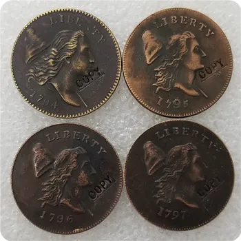 USA 1794,1795,1796,1797 Mezzo Cent COPIA MONETE