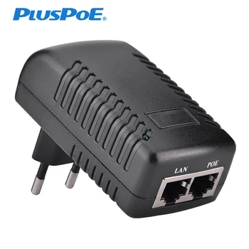 Iniettore POE AC 220V a DC 48 V 0,5 A Alimentazione Su Ethernet Adattatore per 802.3 af CCTV della Videocamera di Sicurezza del IP di Telefono