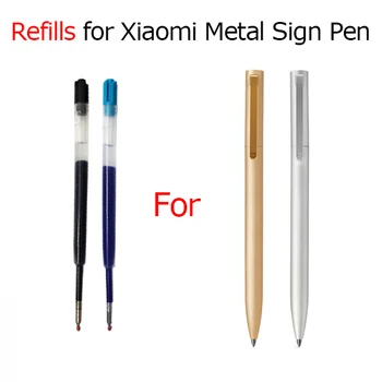Refill Per Xiaomi Mijia Segno di Metallo Penne 0,5 MM, Nero/Blu, sostituire le Ricariche Per Xiaomi Penne in Metallo Segno di penna(NO Xiaomi )
