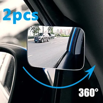 Auto Ausiliari Blind Spot Specchio grandangolare 360 Gradi Regolabile Auto Interno HD Convesso Specchio Retrovisore Parcheggio Rimless Specchi