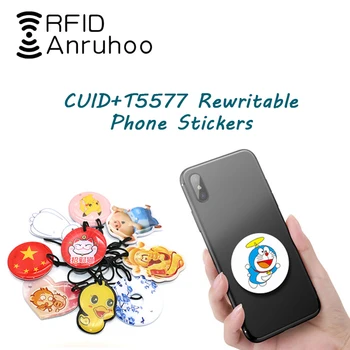 1pcs Rfid Riscrivibile Smart Adesivo Cuid Copiatrice Clone Badge T5577 Duplicatore Copia Token 125 khz 13,56 mhz Frequenza Doppia Chiave di Chip